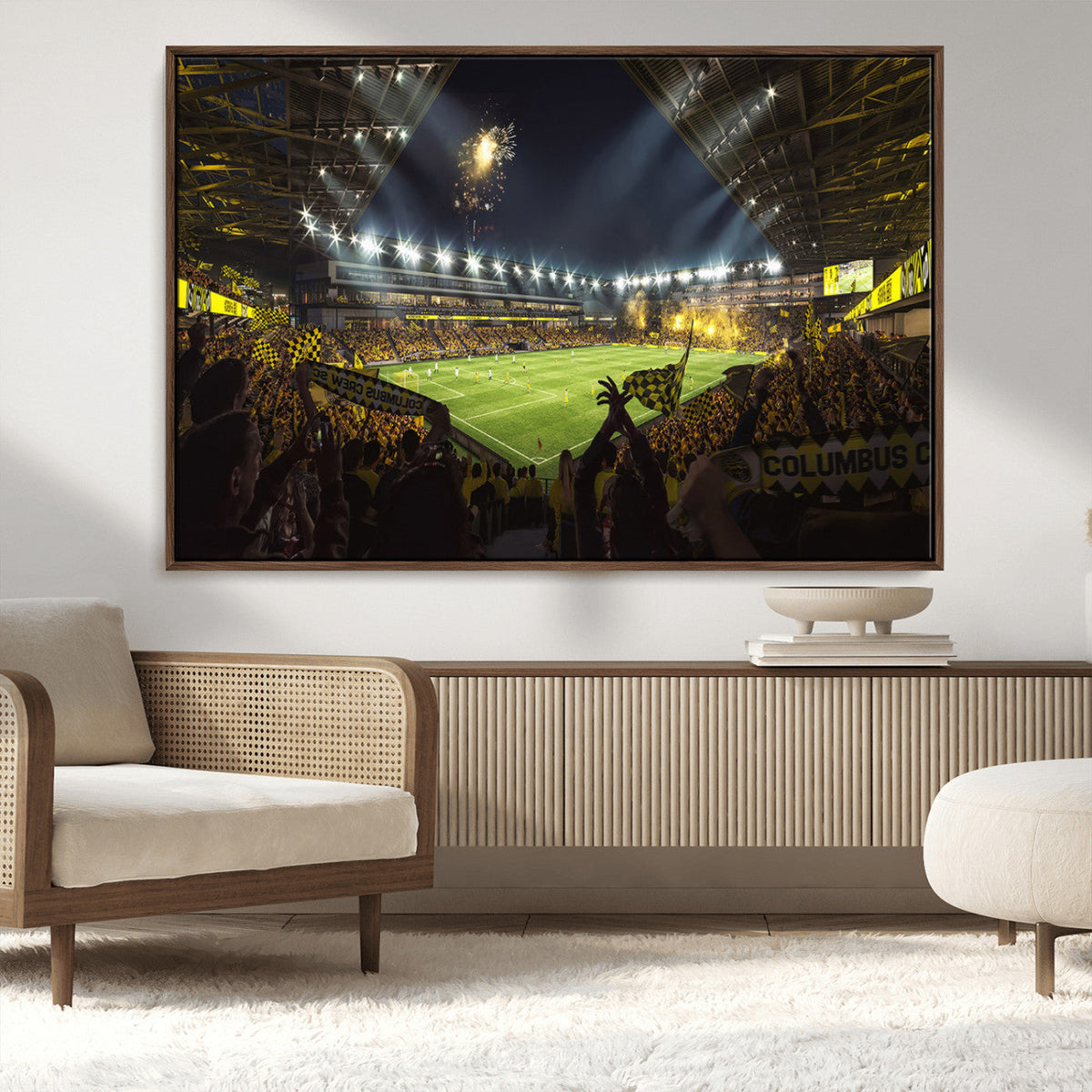 Columbus Crew Soccer Team Print - Columbus Crew Stadium Wall