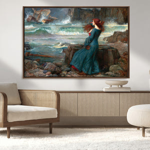 Miranda by the Shore Wall Art Canvas Print – Tempest Scene