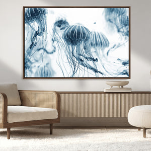 Abstract Jellyfish Canvas Print Wall Art