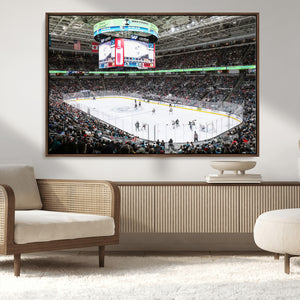 Sharks Arena Blackhawks Sharks Ice Hockey Stadium Wall Art