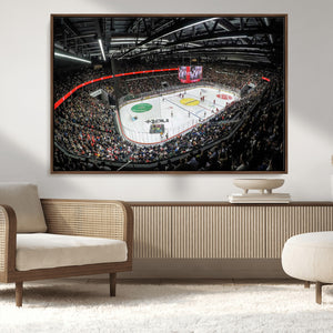 Vaudoise Lausanne Ice Hockey Arena Stadium Wall Art Canvas,