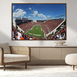 Virginia Tech Hokies Football Team Print - Blacksburg Lane