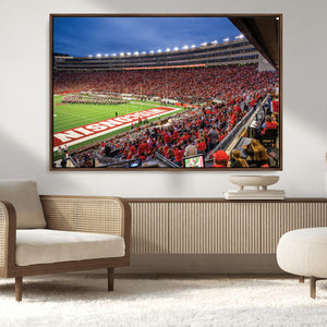 Wisconsin Badgers Football Team Print - Madison Camp Randall