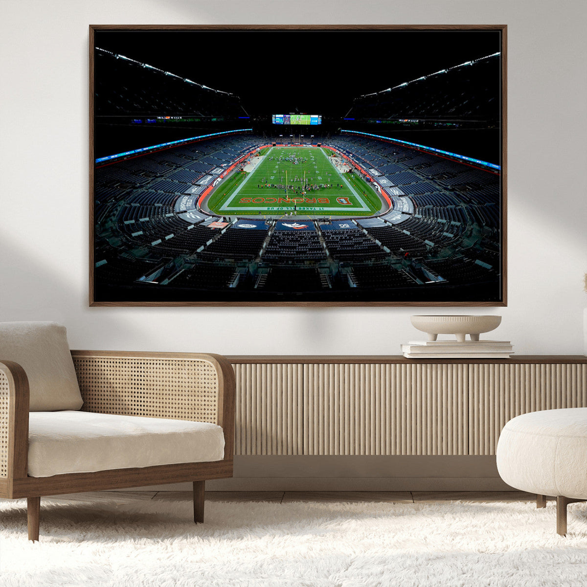 Denver Broncos Football Team Print Canvas- Denver Empower