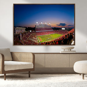 Wolfpack Football Team Wall Art Print - Raleigh