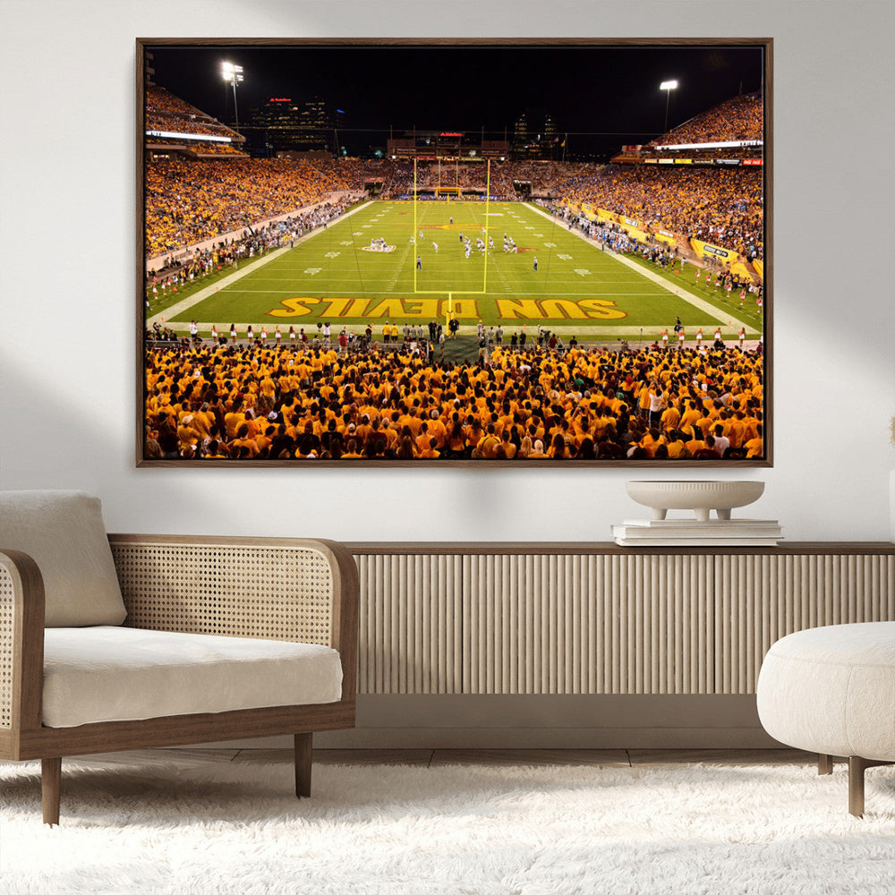 ASU Sun Devils Football Team Print - Phoenix Mountain