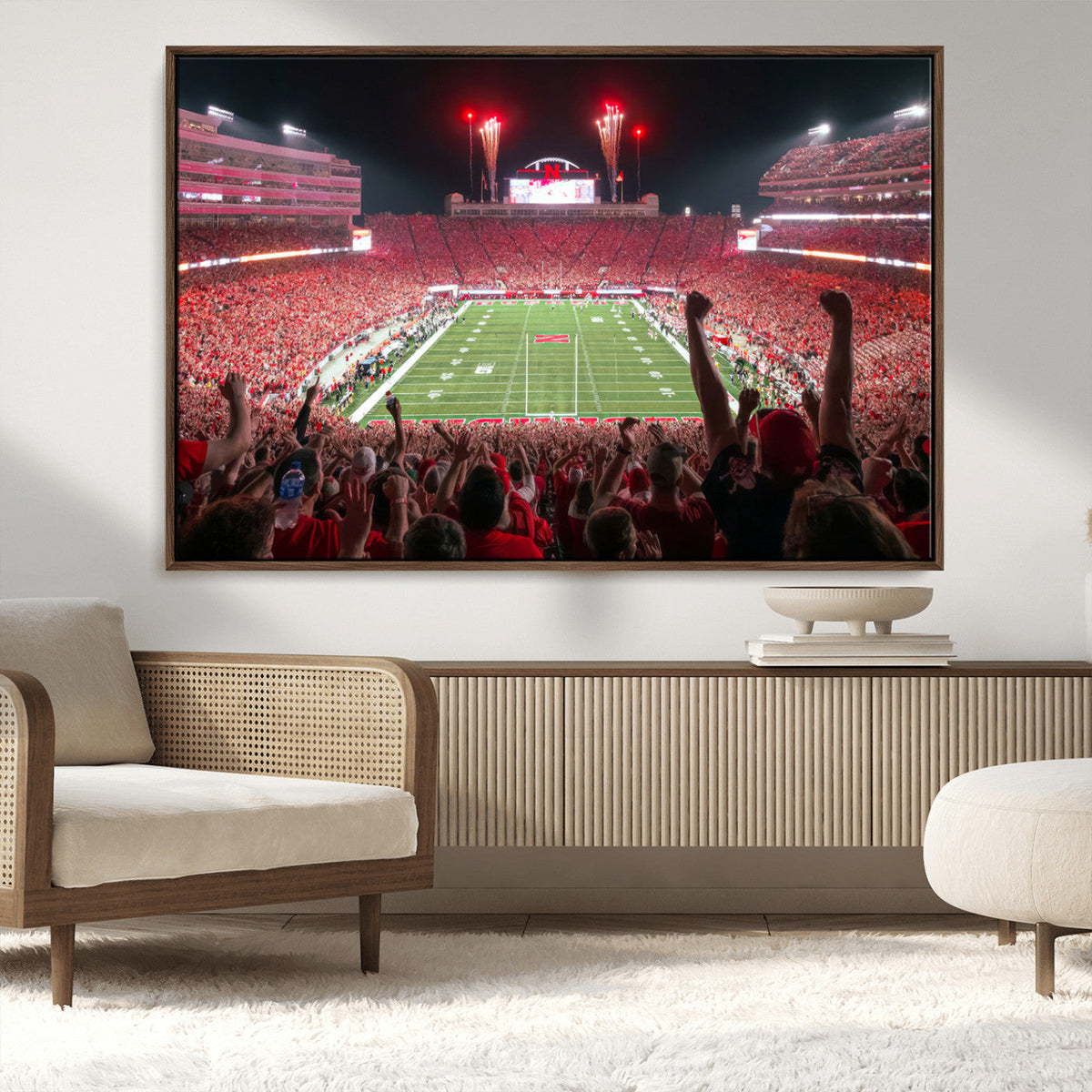 University of Nebraska Cornhuskers Football Team Print -