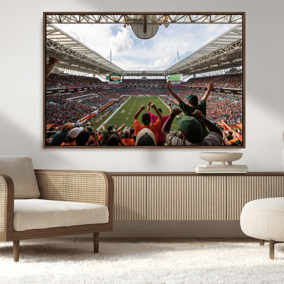 Miami Hurricanes Football Team Wall Art Print - Miami Hard