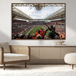 Miami Hurricanes Football Team Wall Art Print - Miami Hard