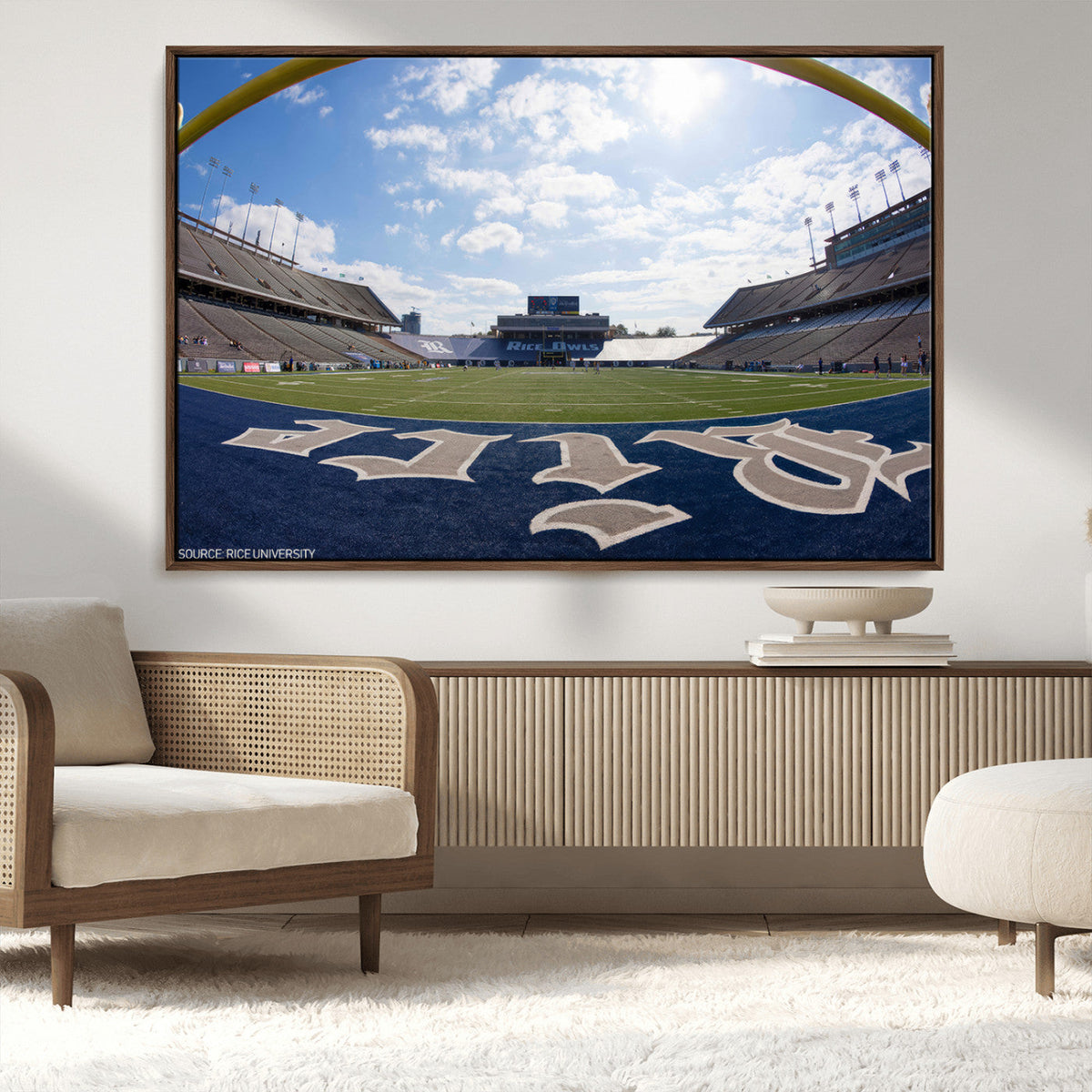 Rice University Owls Football Team Print - Houston Rice