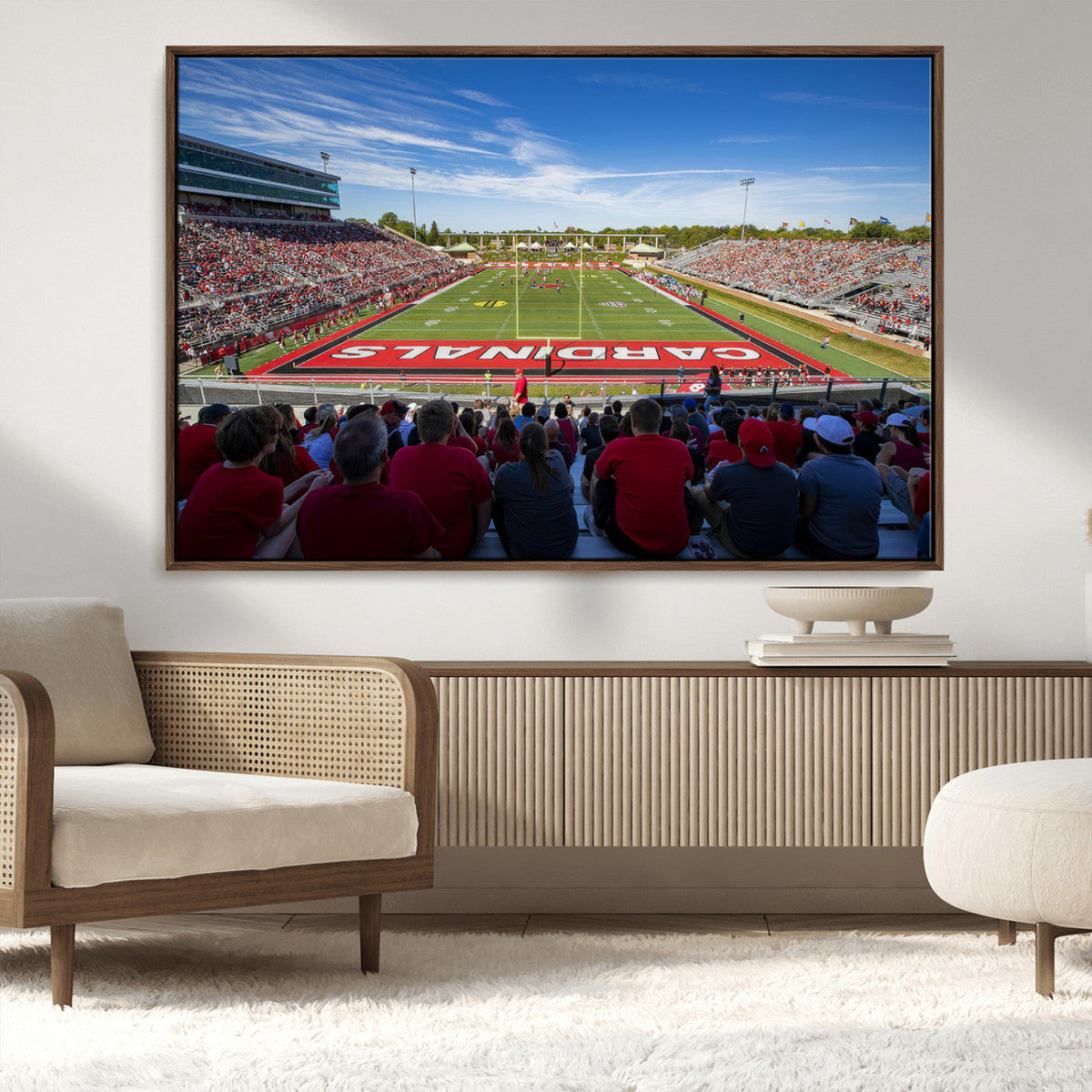 Ball State Cardinals Football Team Print - Muncie Scheumann