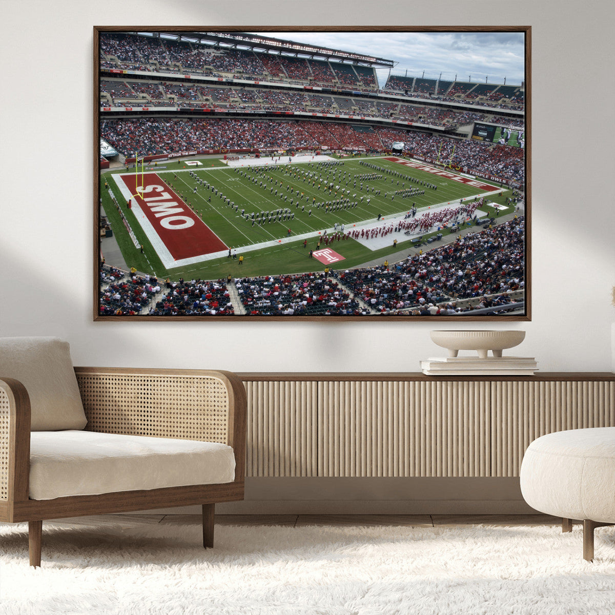 The Temple University Owls Athletics Team Print -