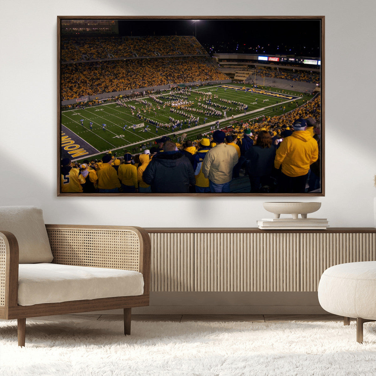 West Virginia Uni Mountaineers Football Team Print - Milan