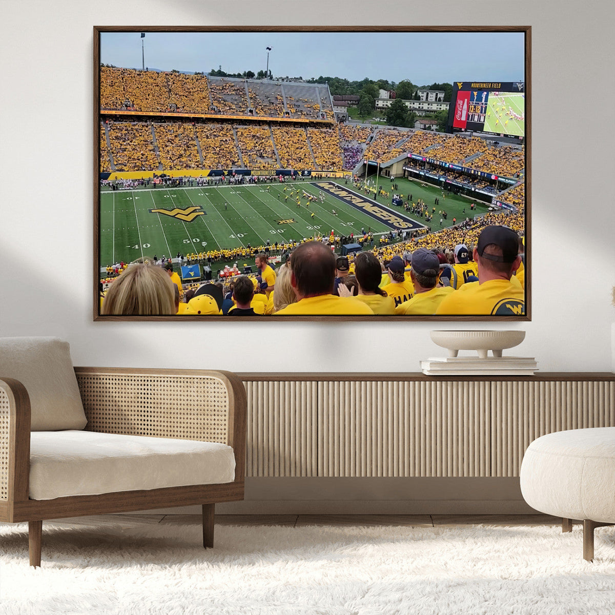 Puskar Stadium Canvas Print Wall Art - Morgantown Print -