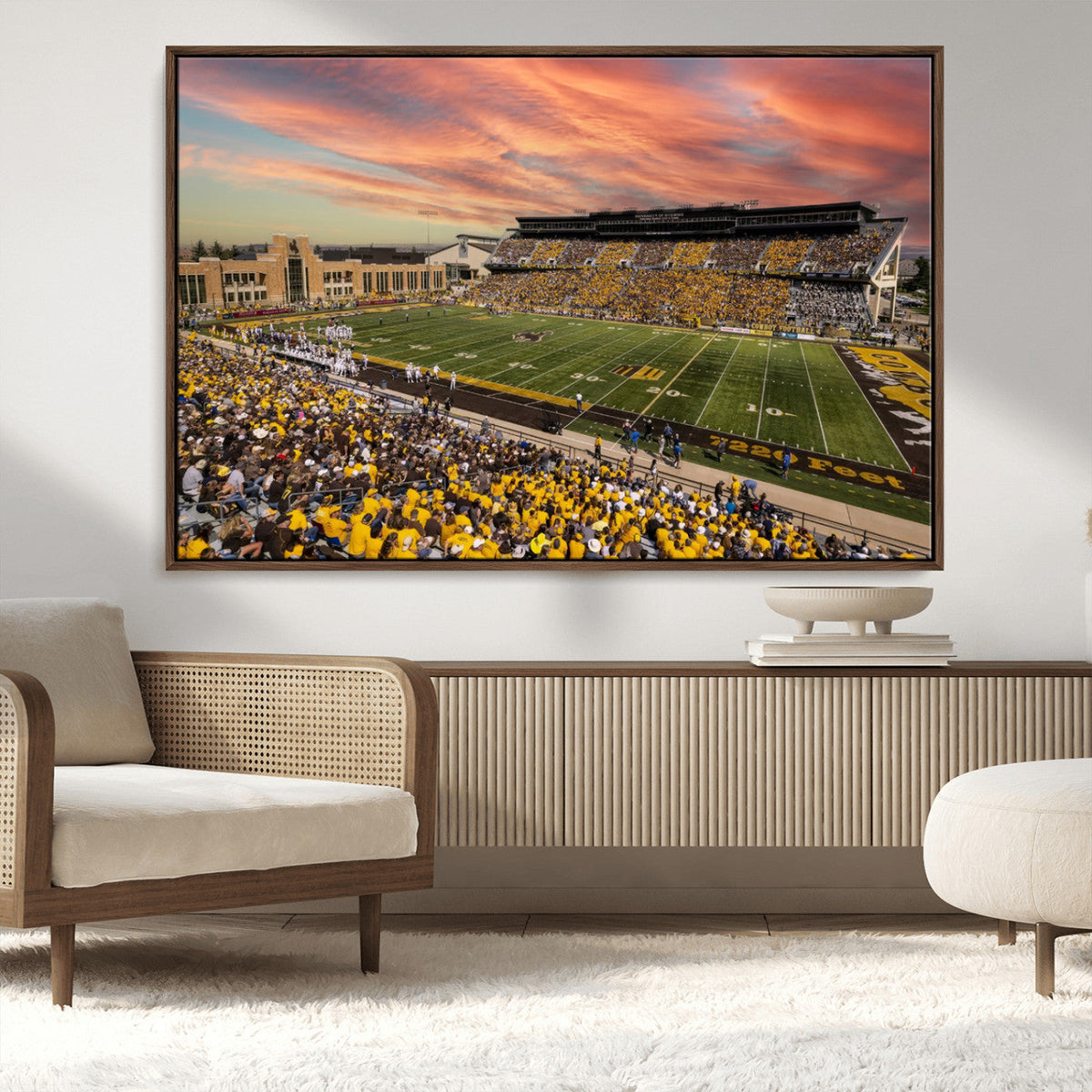 University of Wyoming Cowboys Football Team Print - Laramie