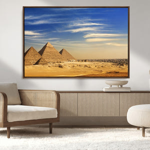 Majestic Ancient Wonders Wall Art Canvas Print – Golden