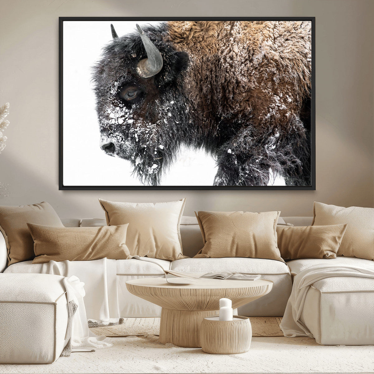 American Bison Wall Art Print – Majestic Buffalo Canvas