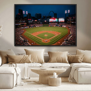 St. Louis Cardinals Baseball Team Print - Busch Stadium Wall