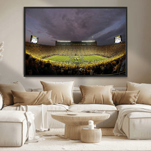 Michigan Wolverines Print - Michigan Stadium Wall Art Canvas