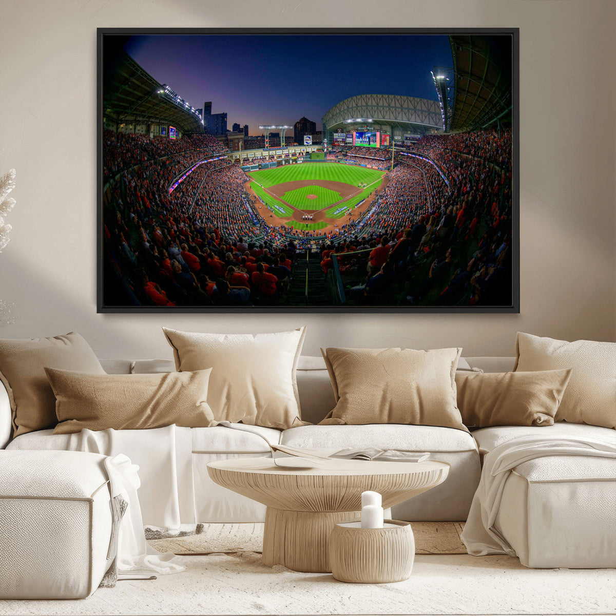 Houston Astros Baseball Print Canvas - Houston Minute Maid