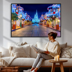 Disney Wall Art | Castle Large Wall Art Disney Magic Kingdom