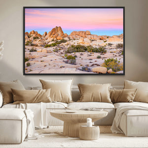Vibrant Sunset Sky Wall Art Canvas Print – Framed Joshua