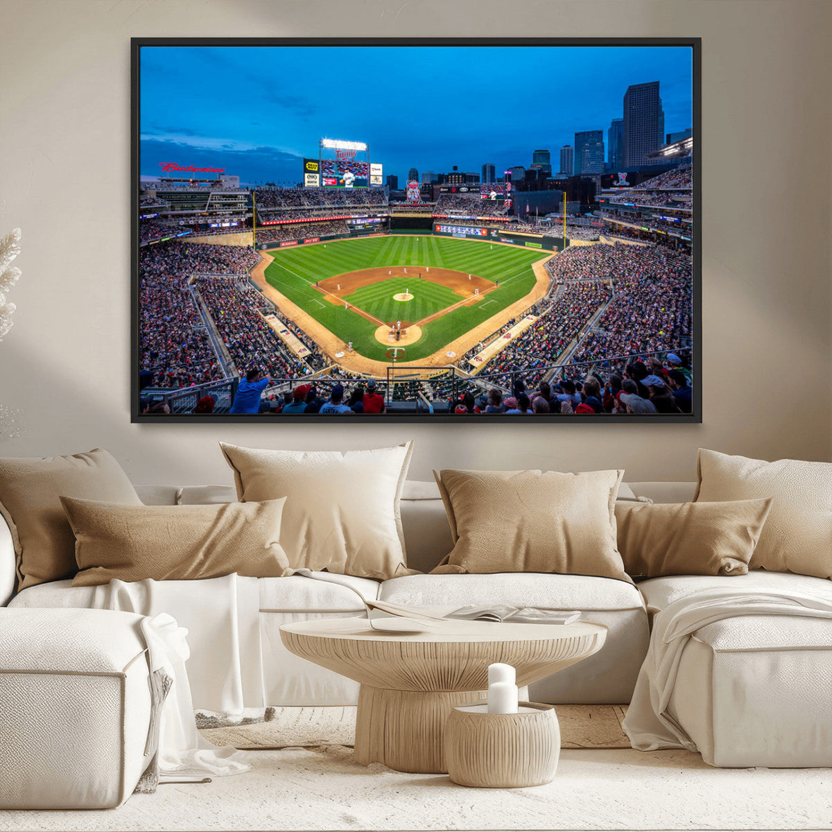 Target Field Stadium Wall Art Canvas Print – Minnesota Twins