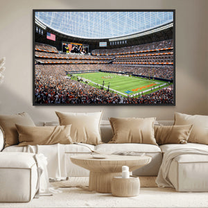 Chicago Bears Soldiers Field Wall Art Canvas Print – Framed