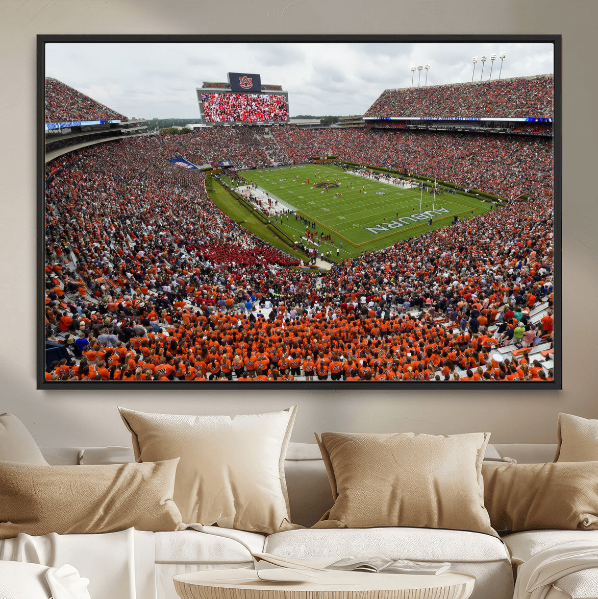 Jordan-Hare Stadium Wall Art Canvas Print, College Sports