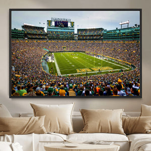 Green Bay Packers Lambeau Field Stadium Wall Art Canvas