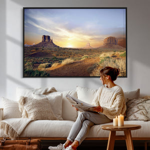 Monument Valley Desert Wall Art Canvas Print, Southwest