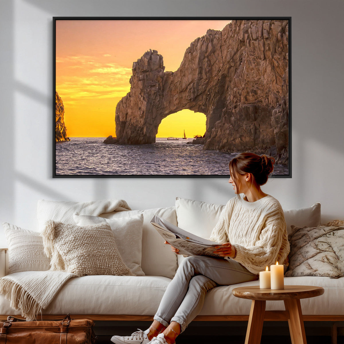 El Arco Cabo San Lucas Ocean Arch Wall Art Canvas Print
