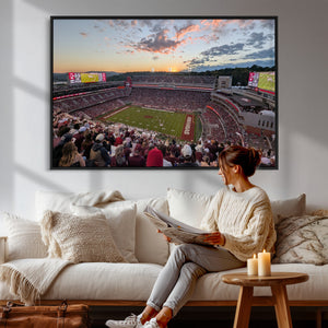 Donald W. Reynolds Razorback Stadium Wall Art Canvas Print –