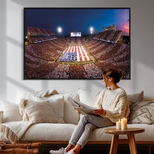 Oklahoma Memorial Stadium Wall Art Canvas Print – Oklahoma