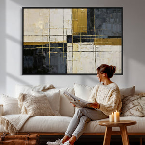Geometric Abstract Wall Art Canvas Print