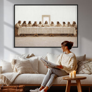 The Last Supper Wall Art Canvas Print, Jesus Christ Biblical