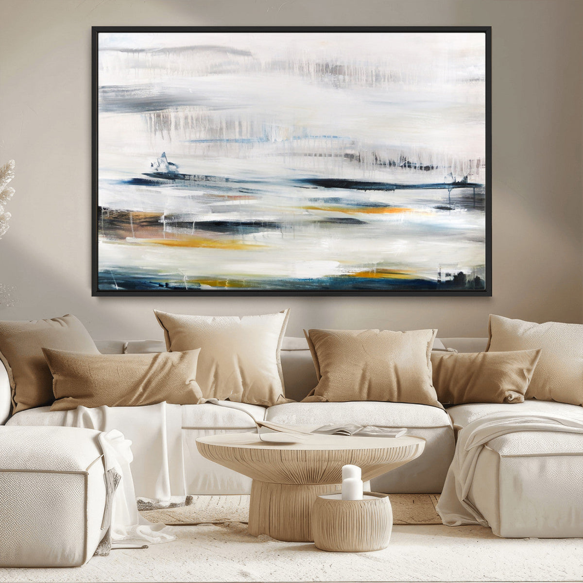 Soft Color Abstract Canvas Print