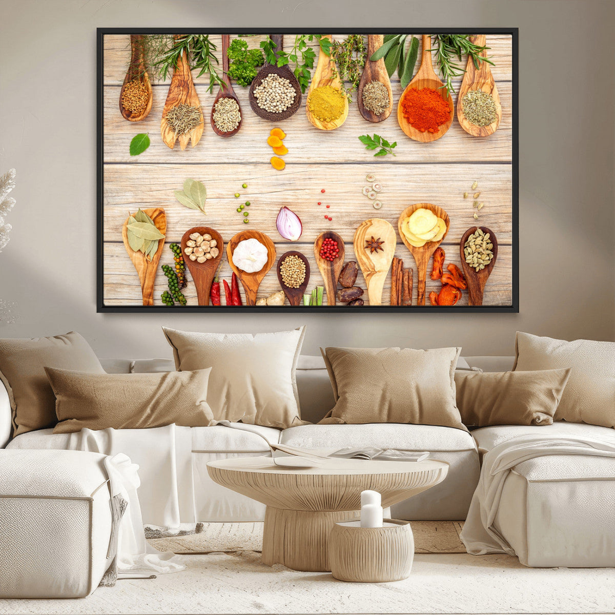Kitchen Spice on the Table Wall Art, Kitchen Spice Wall Art