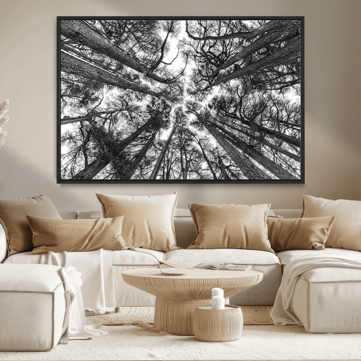Trees Contemporary Art Canvas Print