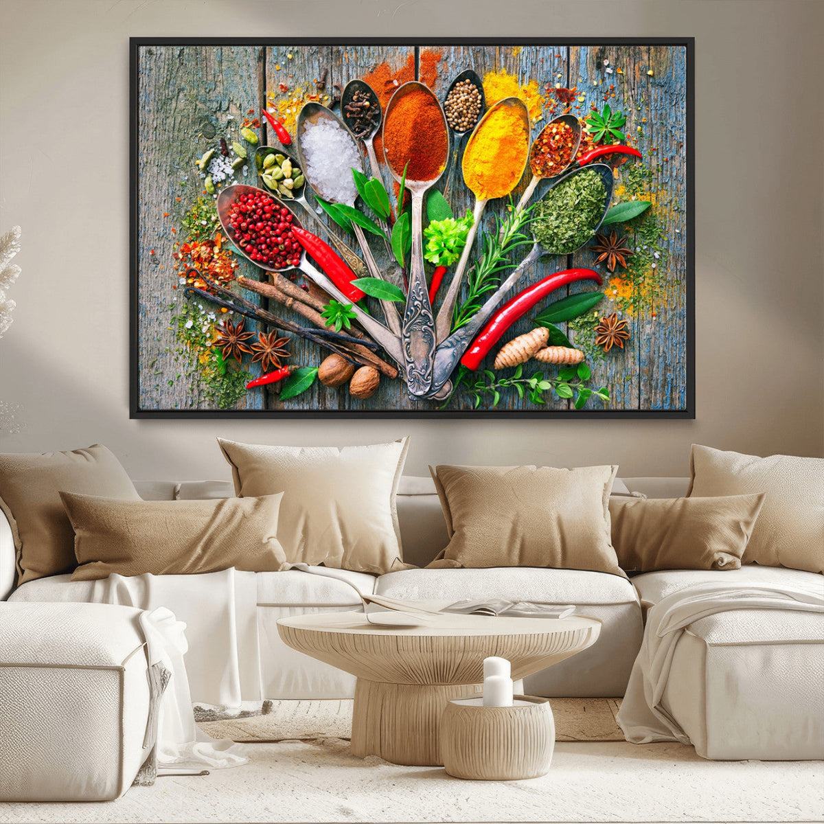Spoonful of Spices Cooking Wall Art Canvas Print - Vibrant