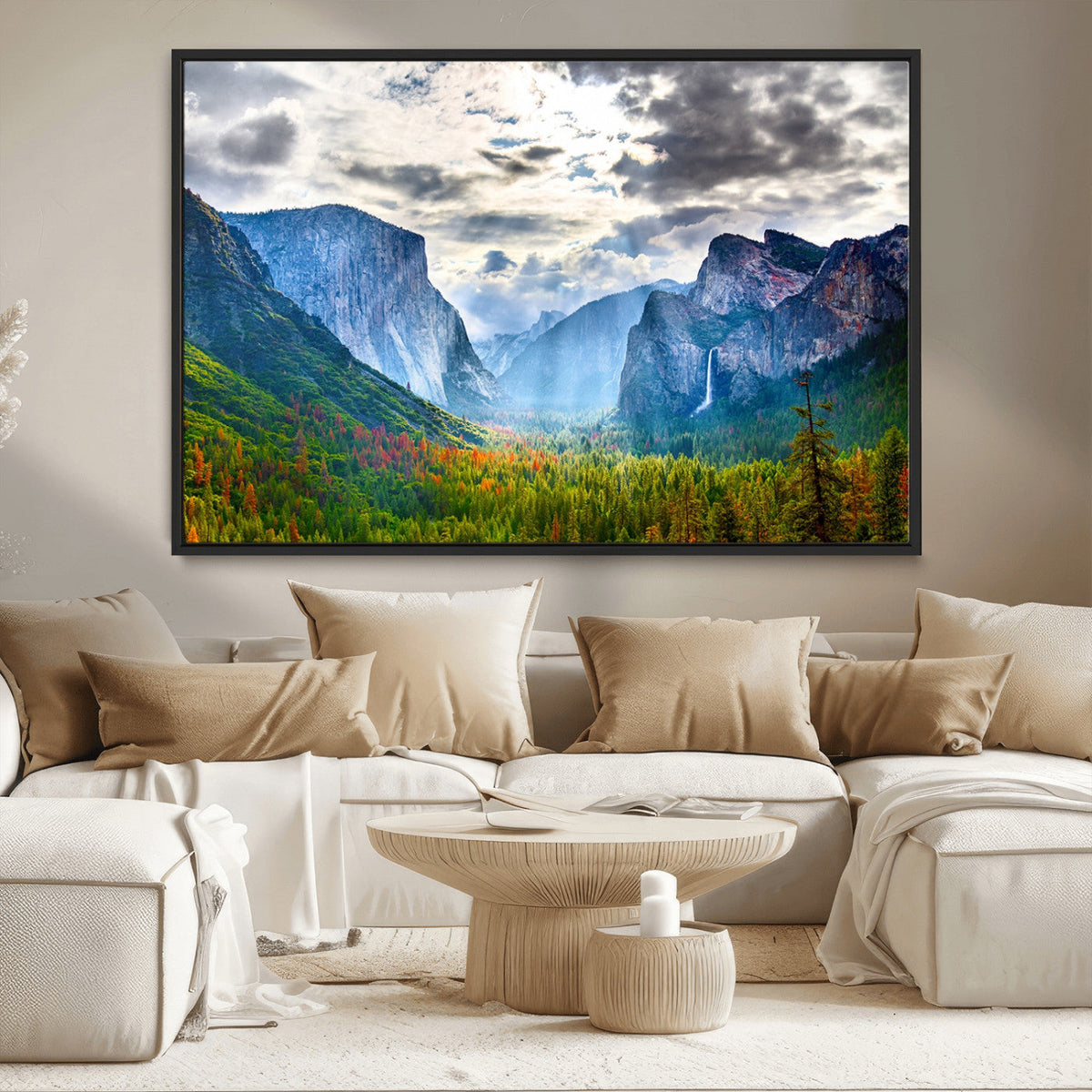 Yosemite Park Half Dome 3 Panel Canvas Print | Large Giclée