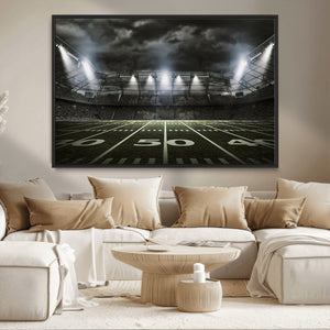 American Football Stadium Wall Art Canvas Print, Stadium