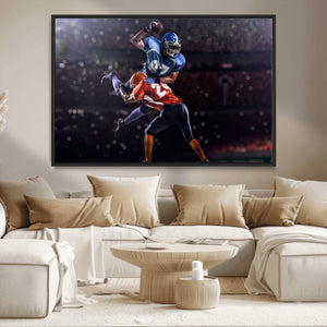 American Football Wall Art Canvas Print, Stadium Sport Wall