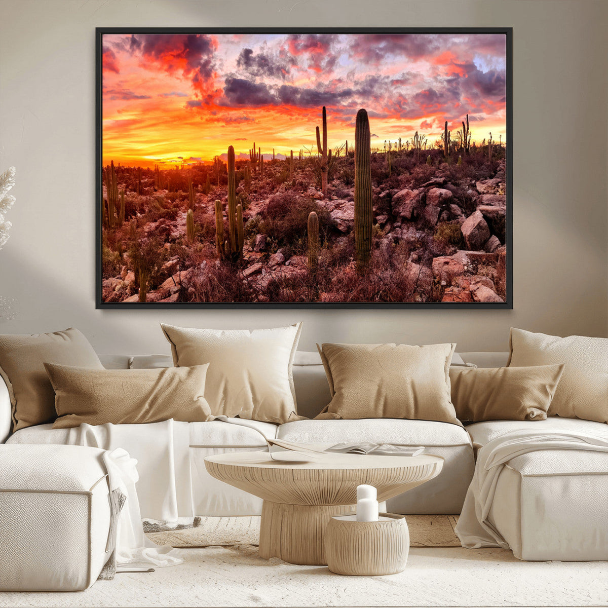 Arizona Desert Print, Western Cowboy Wall Art Print