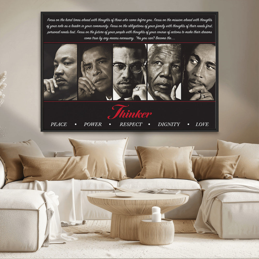 Thinkers of Wall Art Canvas Print - Inspirational Wall Art