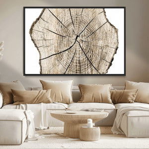 Abstract Wood Tree Ring Wall Art - Ready to Hang Minimalist