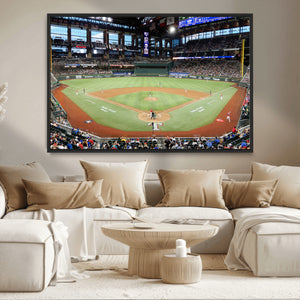 Texas Rangers Baseball Team Print - Arlington Globe Life
