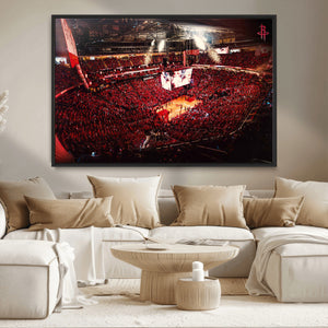Houston Rockets Basketball Team Print Canvas- Houston Toyota