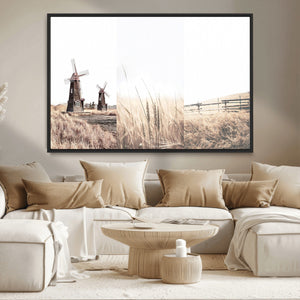 Farm Prints Set, Farmhouse Wall Art Canvas, Country House