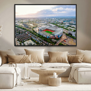 Old Trafford Manchester United Stadium Wall Art Canvas Print